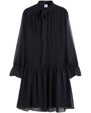 Aspesi Georgette Crepe Short Dress - Black