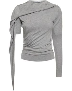 Acne Studios Crew Neck Top - Grey