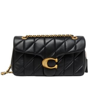 COACH Quilted Tabby Shoulder Bag 26 - Black