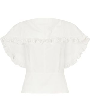 Lanvin Fitted Slimming Top - White