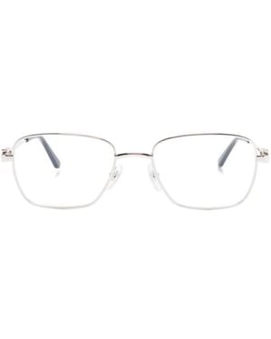 Cartier Rectangle-Frame Glasses - White