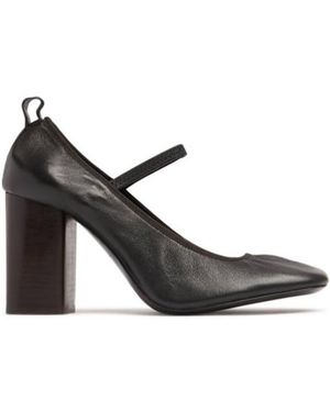 Lemaire Square Ballet Heels - Black