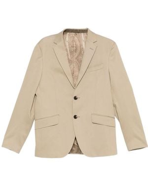 Etro Notched-Lapel Blazer - Natural