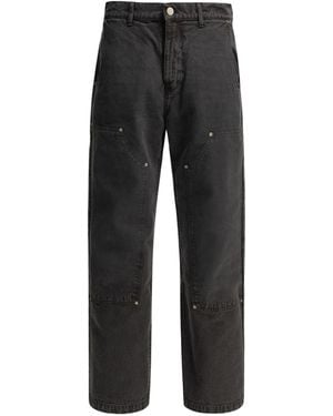 mfpen Double Knee Straight-Leg Jeans - Black