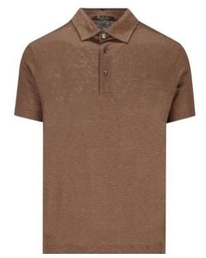 Loro Piana Short-Sleeved Polo Shirt - Brown