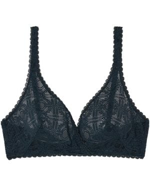 Eres Fuseau Lace Soft Cup Triangle Bra - Blue