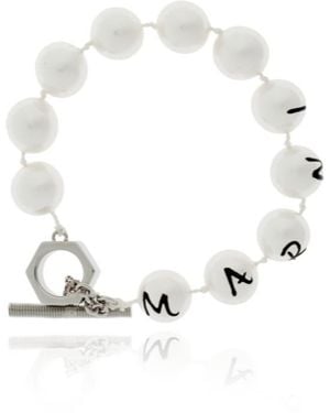 Marni Beaded Toggle Bracelet - White