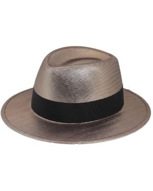 Saint Laurent Solid-Colored Woven Strap Hat - Brown