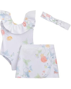 Dior My First Swimsuit Set - White