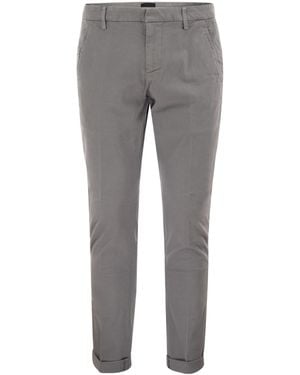 Dondup Gaubert Slim Fit Chino Pants - Gray