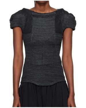 Kiko Kostadinov Compass Jersey Blouse - Black