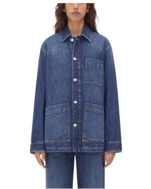 Bottega Veneta Washed Denim Jacket - Blue