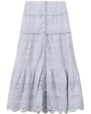 Isabel Marant Isabel Marant Étoile Paoline Floral Lace Maxi Skirt - Blue
