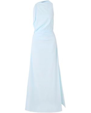 Proenza Schouler Devyn Pleated Dress - Blue