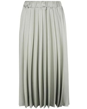 D.exterior Pleated Skirt - Grey
