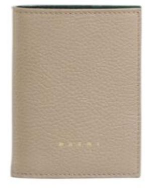 Marni Venice Bi-Fold Leather Wallet - Natural