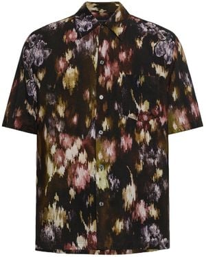 AllSaints Wildflower Abstract Print Shirt - Black