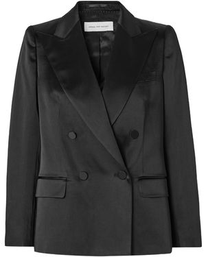 Dries Van Noten Double-Breasted Suit Jacket - Black