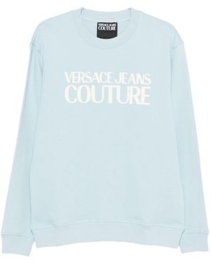Versace Jeans Couture Logo Crew-Neck Sweatshirt - Blue