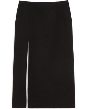 Sportmax Slit Midi Skirt - Black