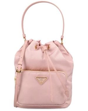 Prada Duet Drawstrings Bucket Bag - Pink