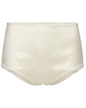 Magda Butrym Lace-Trim Knickers - White