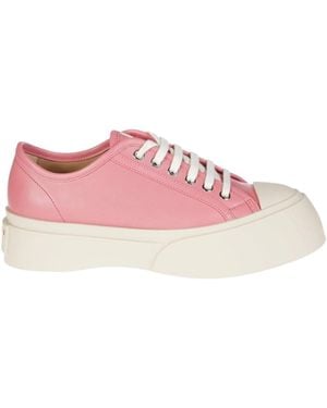 スニーカー MARNI Laced Up Sneakers - Marni - Leather - Pink Laced Up Sneakers - Marni - Leather - Pink
