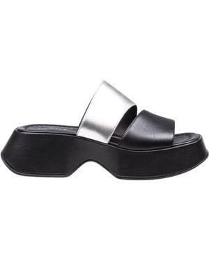 Vic Matié Open-Toe High-Heeled Sandals - Black