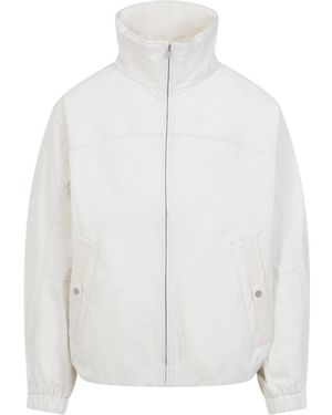 Mordecai High Collar Jacket - White