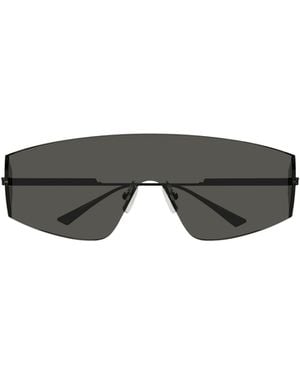 Bottega Veneta Eyewear Futuristic Shield Sunglasses - Multicolour