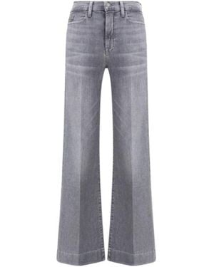 7 For All Mankind Modern Dojo Flare Jeans - Grey