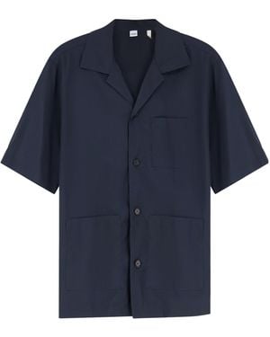 Aspesi Buttoned Short-Sleeve Shirt - Blue