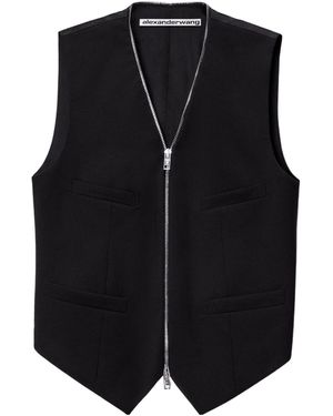 Alexander Wang Zip-Up Gilet - Black