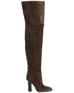 Paris Texas Lavinia Over The Knee Boots - Brown