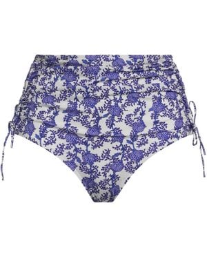 Isabel Marant Floral Print Bikini Bottoms - Blue