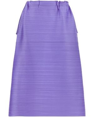Pleats Please Issey Miyake Pleated Skirt - Purple