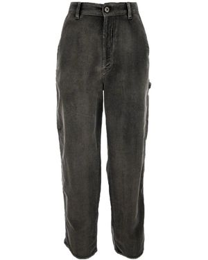 Miu Miu Casual Trousers With Belt Loops - Grey