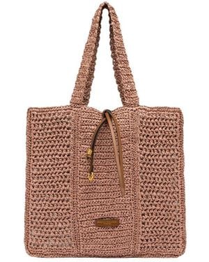 Gianni Chiarini Nefeli Crochet Shoulder Bag - Brown