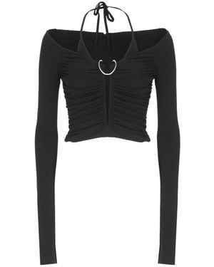 Dion Lee Mobius Layered Long-Sleeve Top - Black