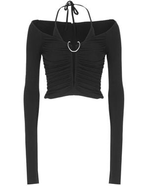 Dion Lee Mobius Layered Long-Sleeve Top - Black