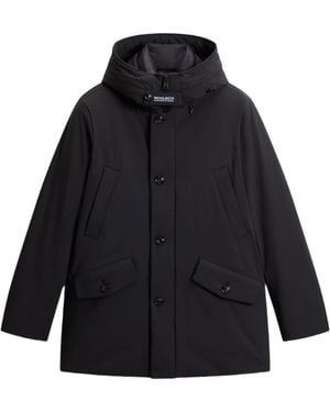Woolrich Hooded Multi-Pockets Parka - Blue