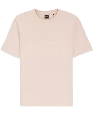 BOSS Boss Logo Crew-Neck T-Shirt - Pink