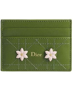 Dior Jardin Freesia Card Holder - Green