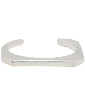 Zadig & Voltaire Geometric-Cut Cuff Bangle - White