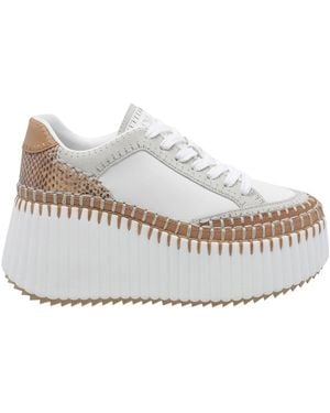Chloé Nama Wedge Sneakers - White