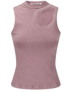 OTTOLINGER Donut Exo Cutout Tank Top - Purple