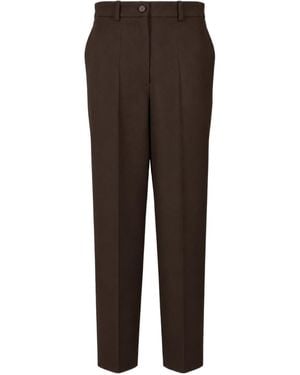 P.A.R.O.S.H. Pressed-Crease Trousers - Brown