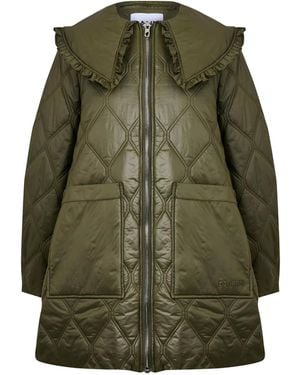 Ganni Quilt Jacket - Green