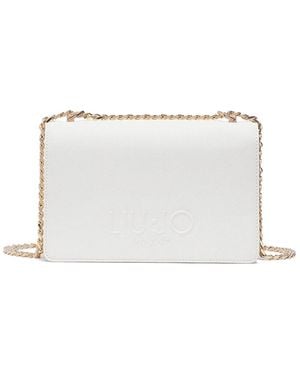Liu Jo Saffiano Chain Shoulder Bag - White