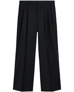 sunflower Wool Pleated Casual Pants - Black